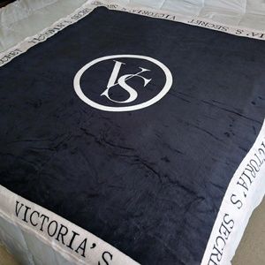 Pink and black blanket